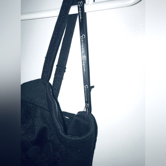 🖤 New 5 / 6 Jessica Simpson Little Black Corset Dress Mini Short Lace & Velvet - Picture 4 of 10